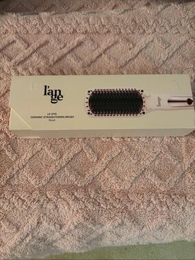 l'ange Le Vite Ceramic Straightening Brush - Blush BNIB